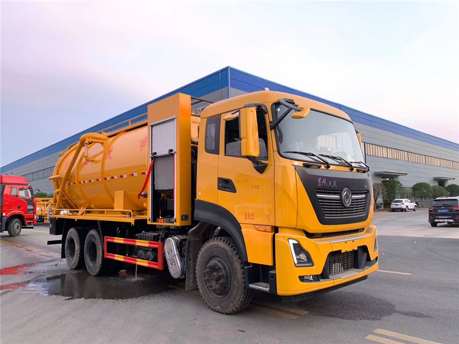 國六東風天龍清洗吸汙車